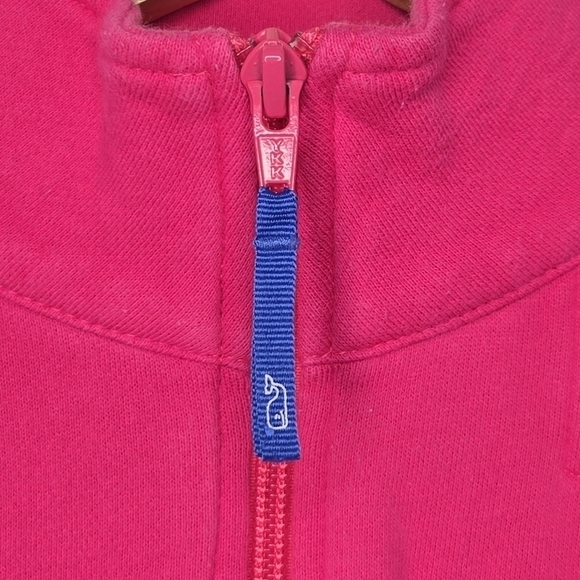 Vineyard Vines Women Preppy Pink Cape Cod Quarter Zip Pullover Sweatshirt Small - Picture 6 of 11
